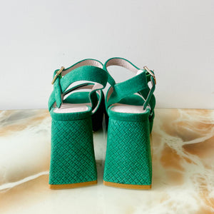 Suede Criss Cross Heels (36)