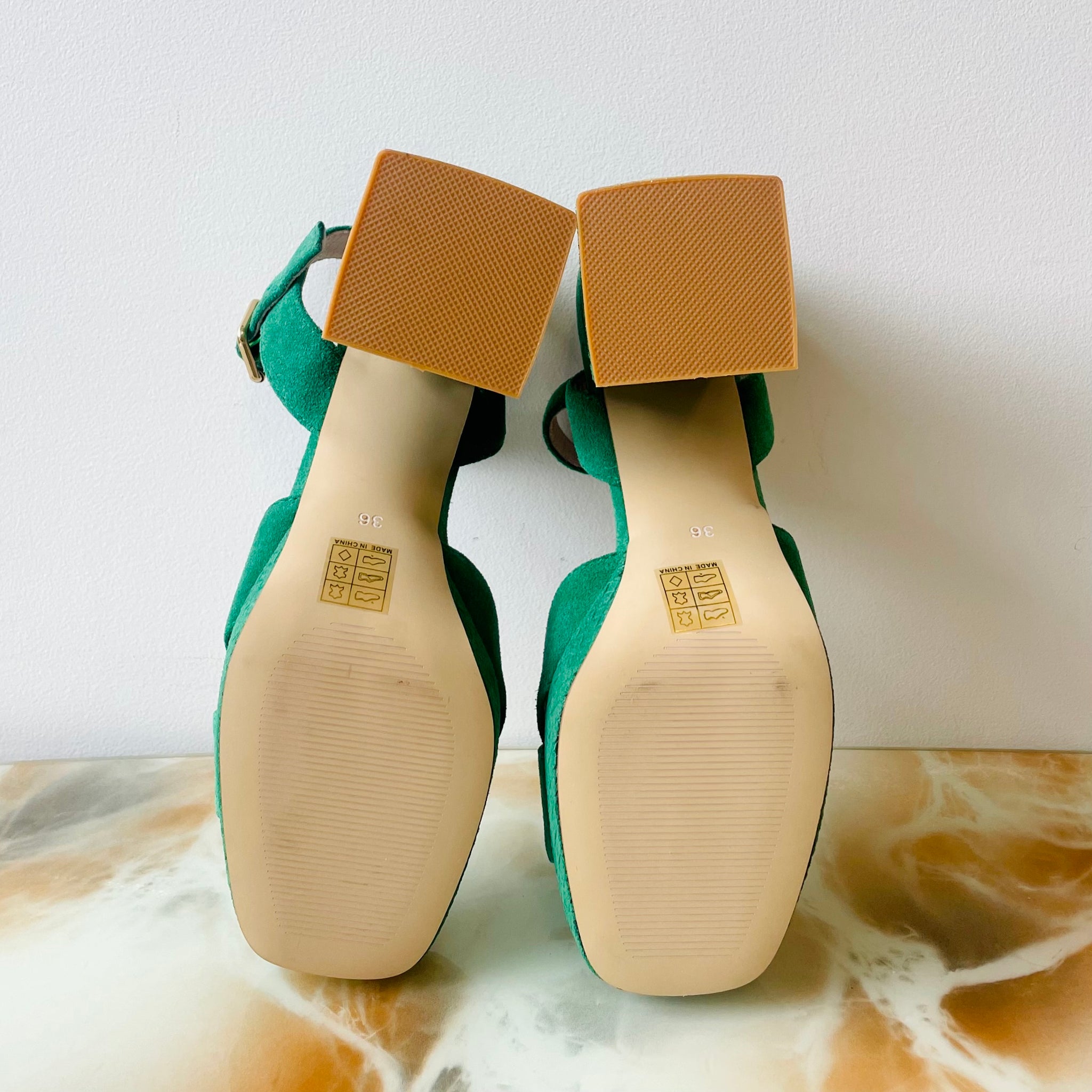 Suede Criss Cross Heels (36)