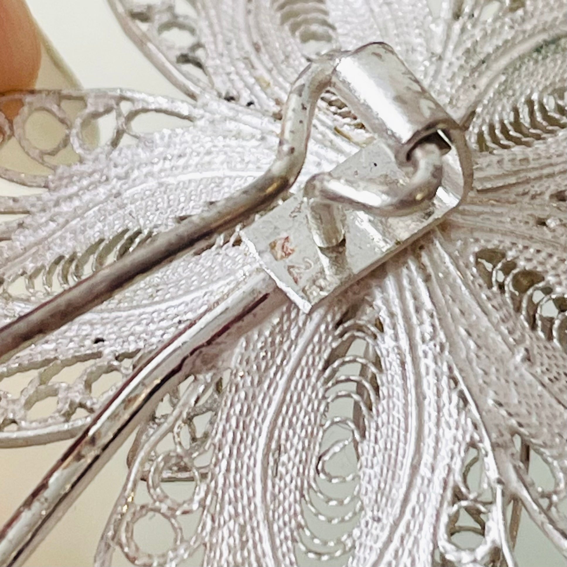 Sterling Silver Flower Brooch
