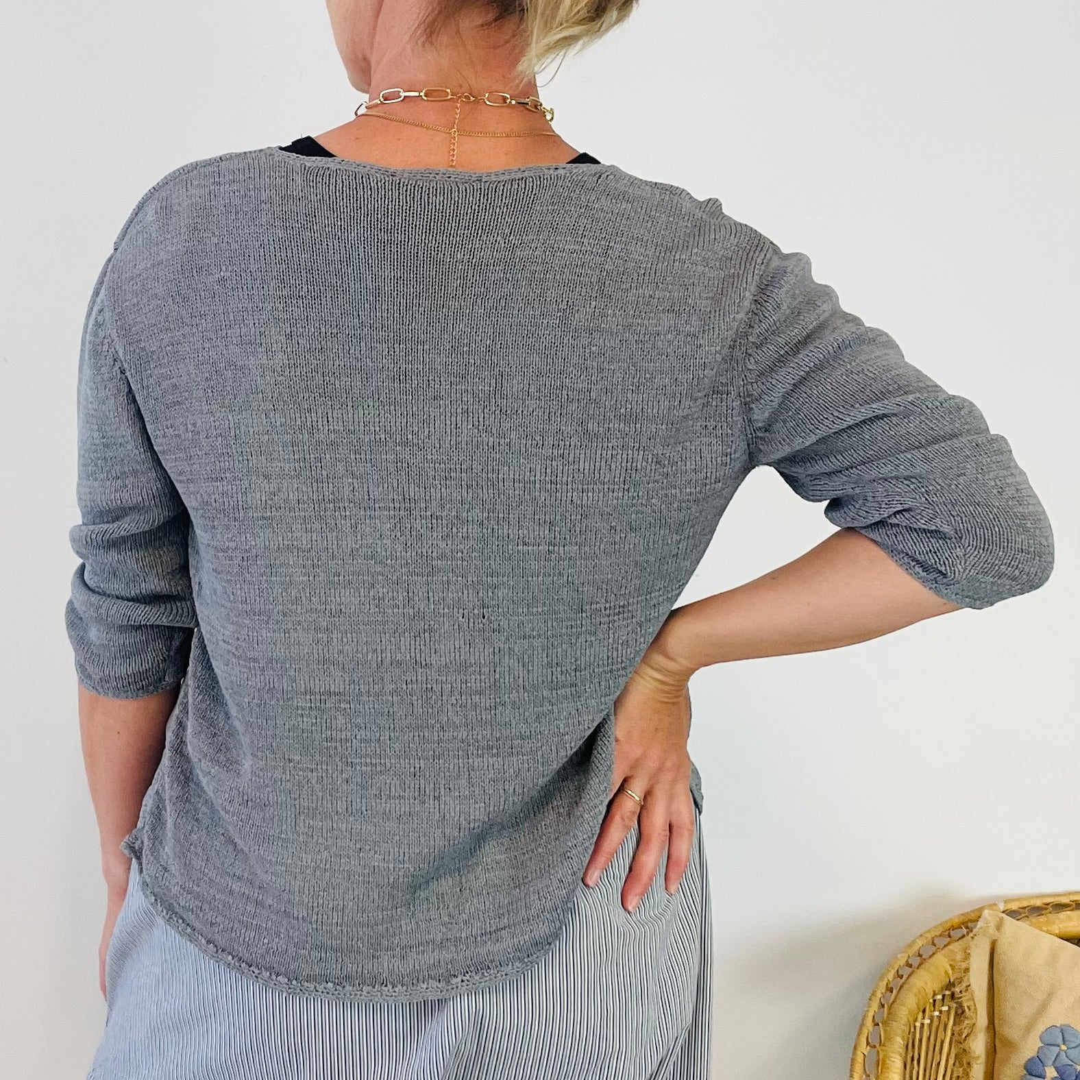 Vintage 3/4 Sleeve Cardigan (M-L)