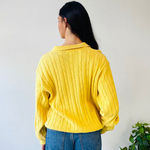 Cotton Cable Knit Sweater (L-XL)
