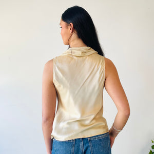 Silk Cowl Neck Top (S)