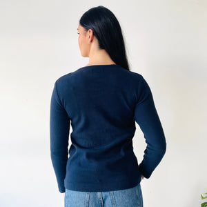 Jessica Flora Twisted Neckline Top (S)