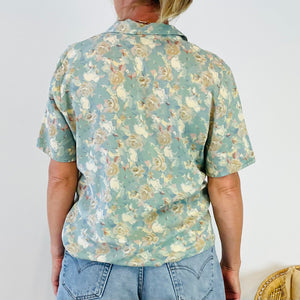 Vintage Floral Blouse (L)