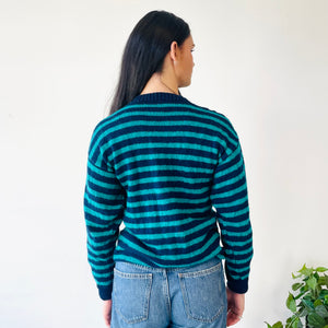 Handmade Striped Wool Knit (S)