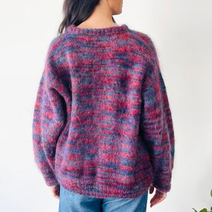Colourful Marle Pattern Mohair Knit (L-XL)