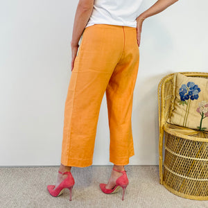Wide Leg Rainbow Trim Pants (M)