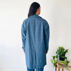 Vintage Checked Coat (M)
