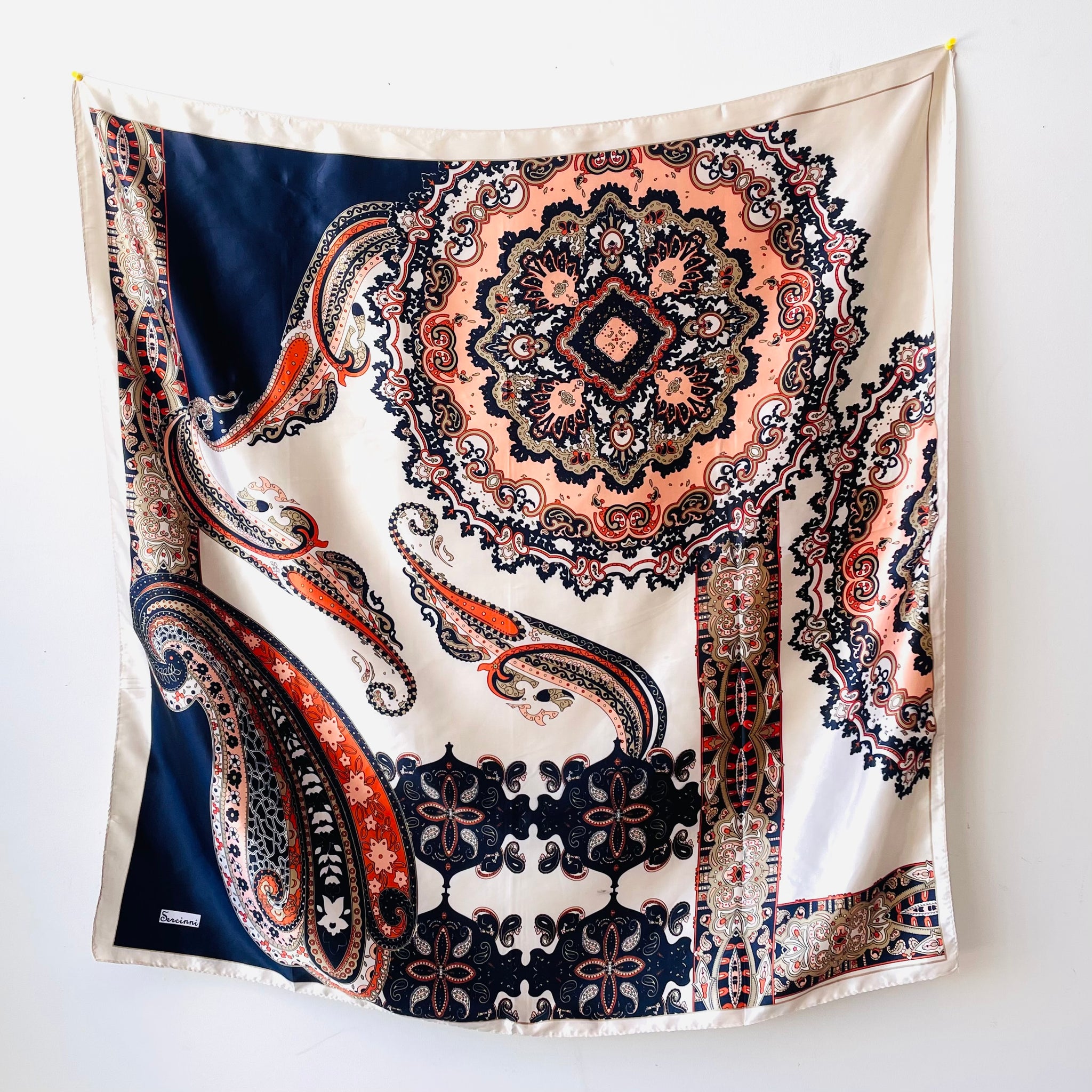 Satin Paisley Scarf
