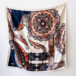 Satin Paisley Scarf
