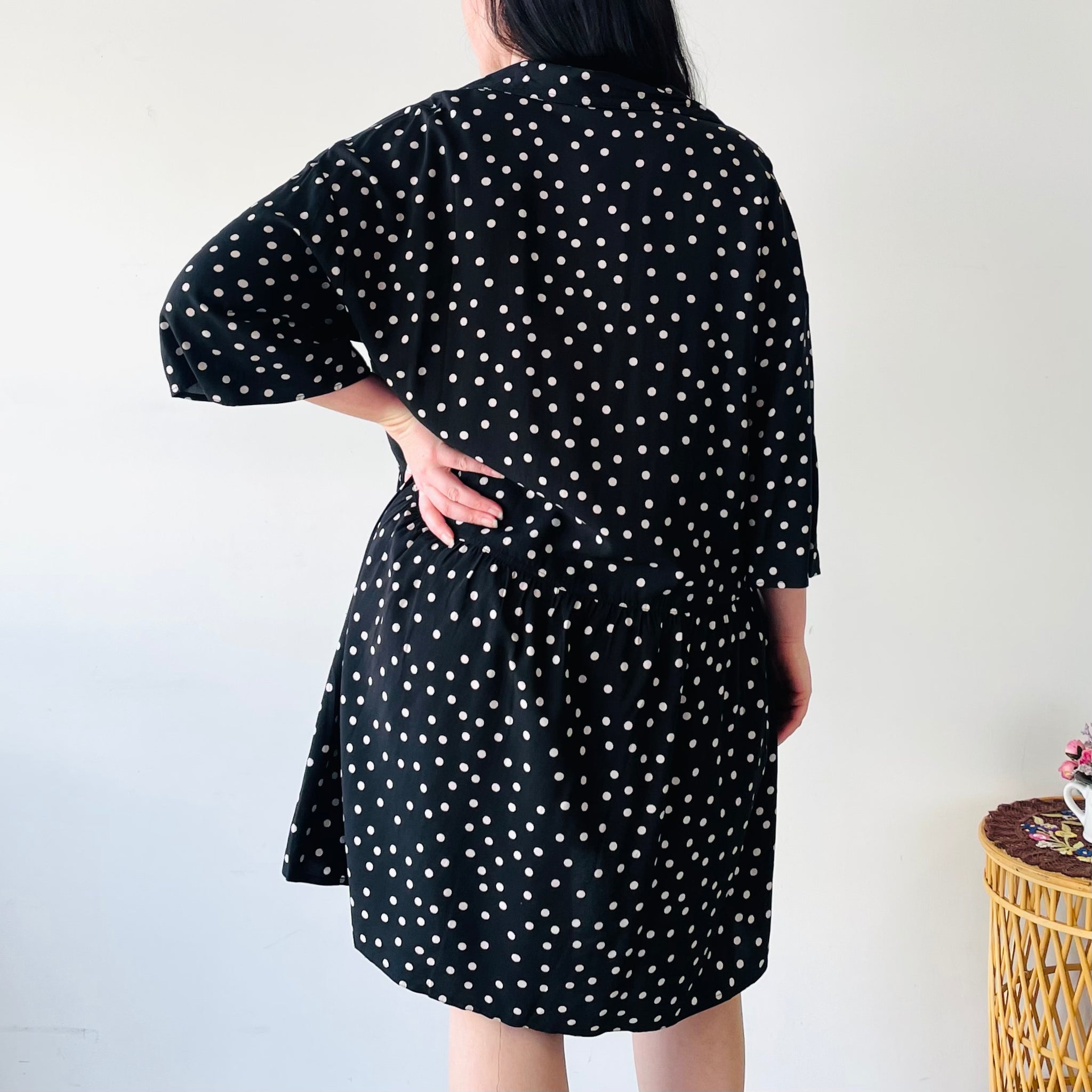 Stella + Gemma Polka Dot Mini Dress (XL)