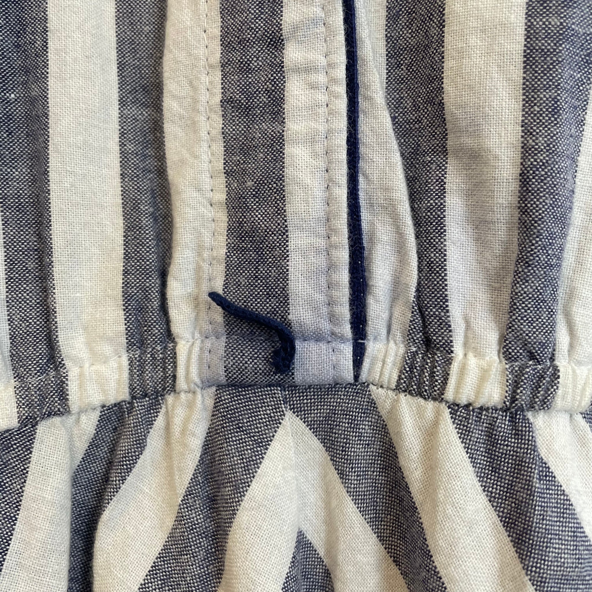 Vintage Striped Midi Dress (XL)