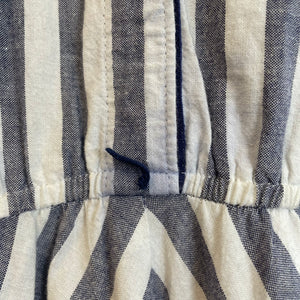 Vintage Striped Midi Dress (XL)